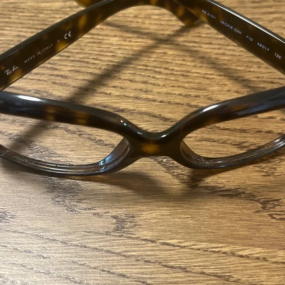RAY-BAN JACKIE OHH RB4101 710/T5 Italy Brown Tortoise Sunglasses Frame 58-17-135 - Picture 8 of 8
